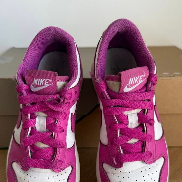 Nike Dunk Low PS “Active Fuchsia” Preschool Kids Sneakers- SZ 13 C - Picture 10 of 14
